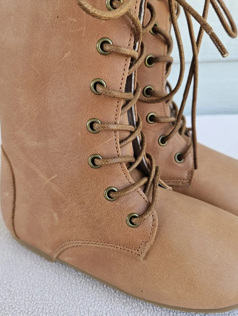 Spellbound Faux Leather Riding Boots Toddler SZ 11 Zipper Brown Round Toe